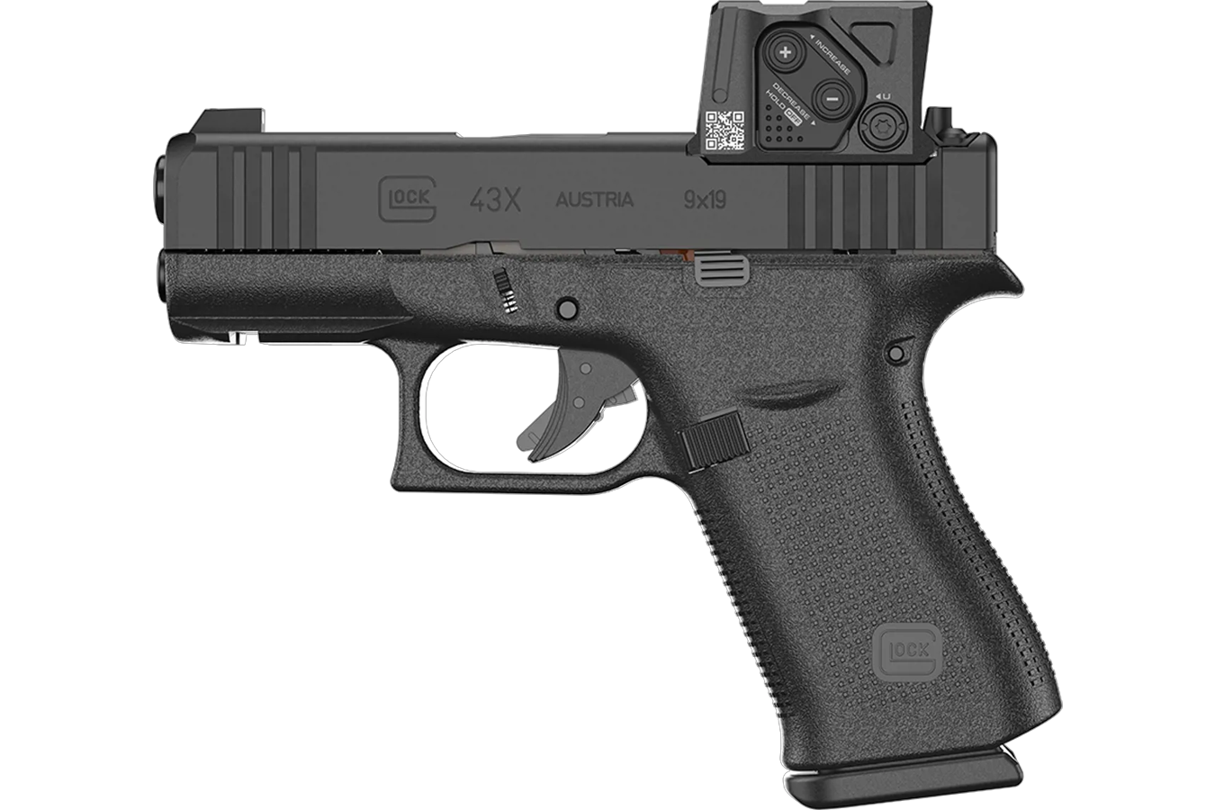 Glock 43X MOS 9mm Pistol with Aimpoint COA Optic (LE)